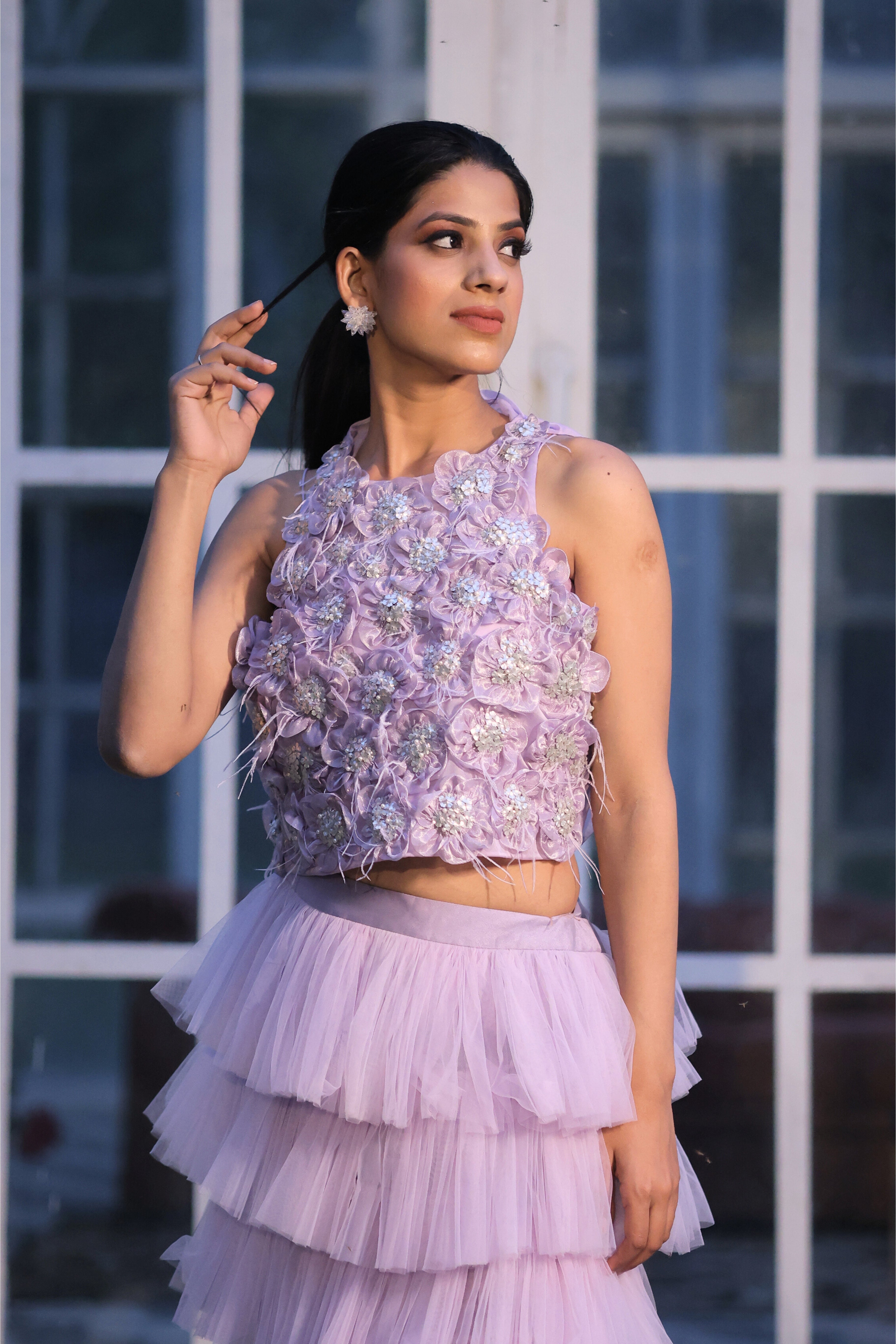 Lilac Breeze 0 Net Co-ord set